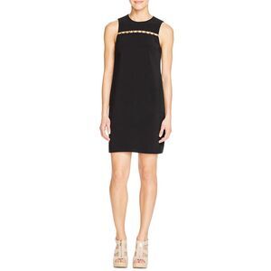 Michael Kors Womens Black Dress Chrome Bead Trim Size 0  US $195